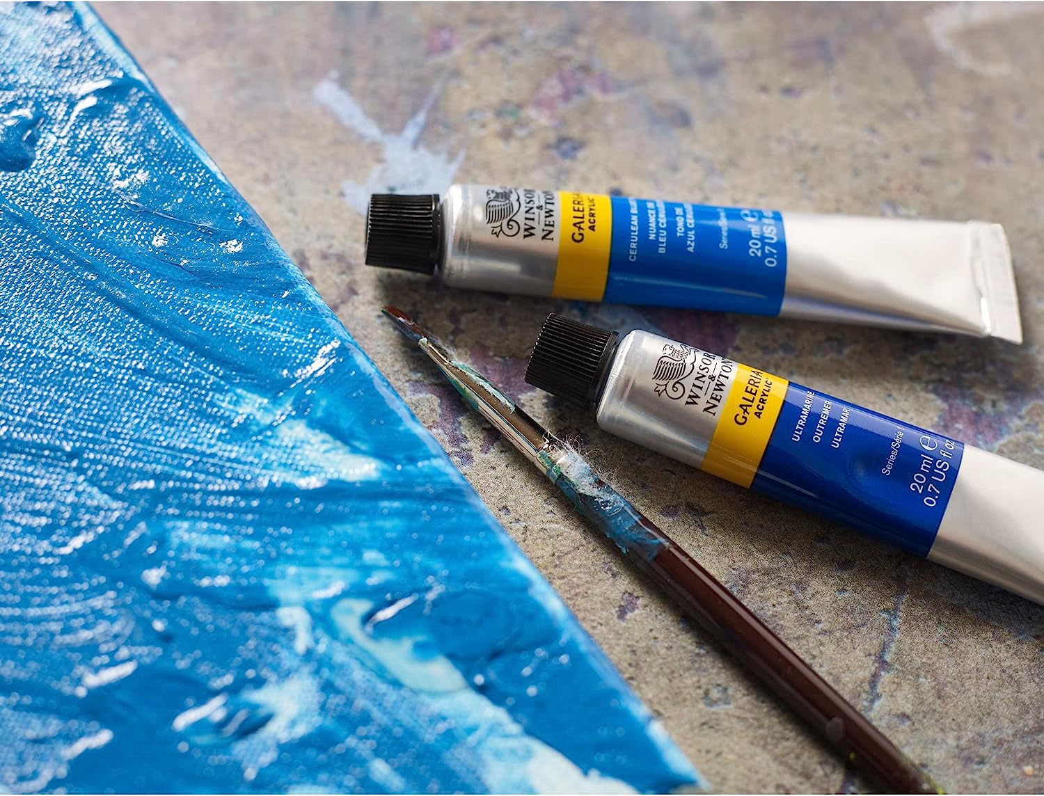 Winsor & Newton 120ml Galeria Acrylic Paint - Olive Green - Image 7